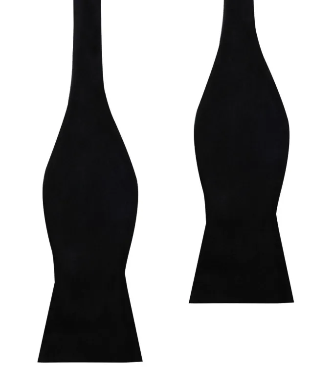 Bond Black Velvet Self Bow Tie made by OTAA