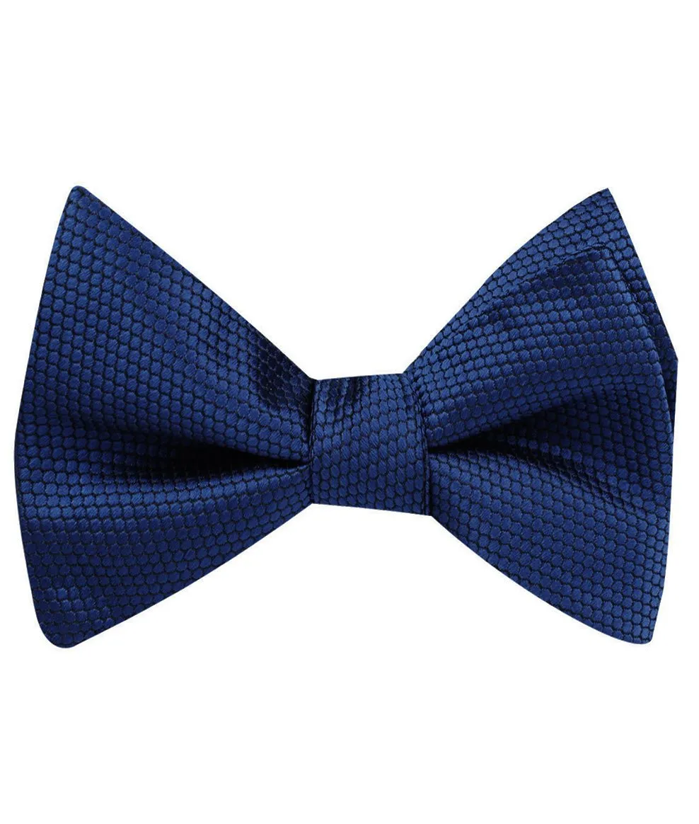 Indigo Navy Honeycomb Self Bow Tie sold by OTAA product image thumbnail 2