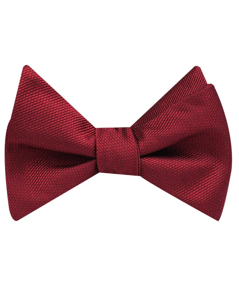 Burgundy Weave Self Bow Tie sold by OTAA product image thumbnail 2