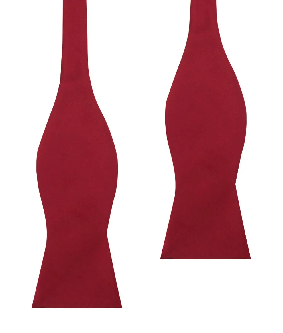 Burgundy Satin Self Bow Tie sold by OTAA