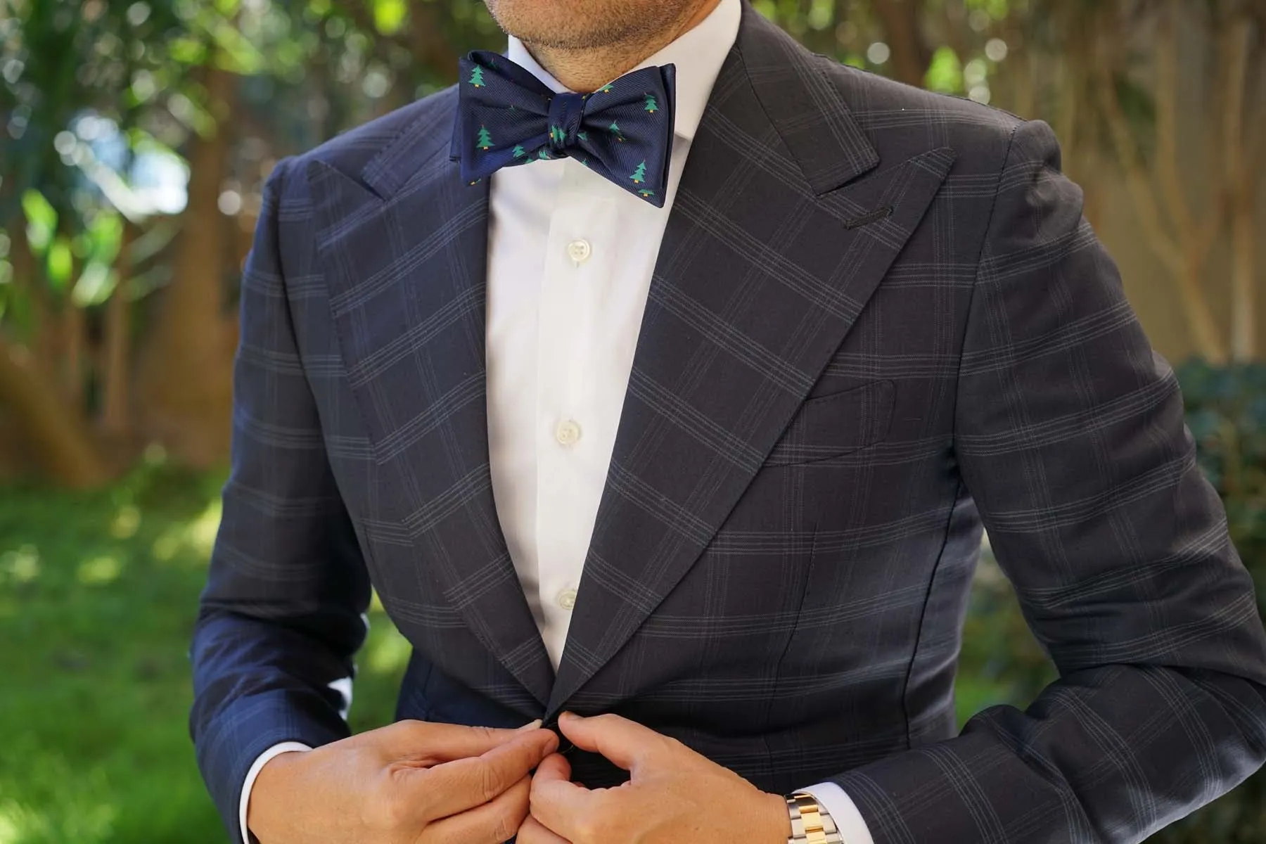 Christmas Tree Self Bow Tie sold by OTAA product image thumbnail 4