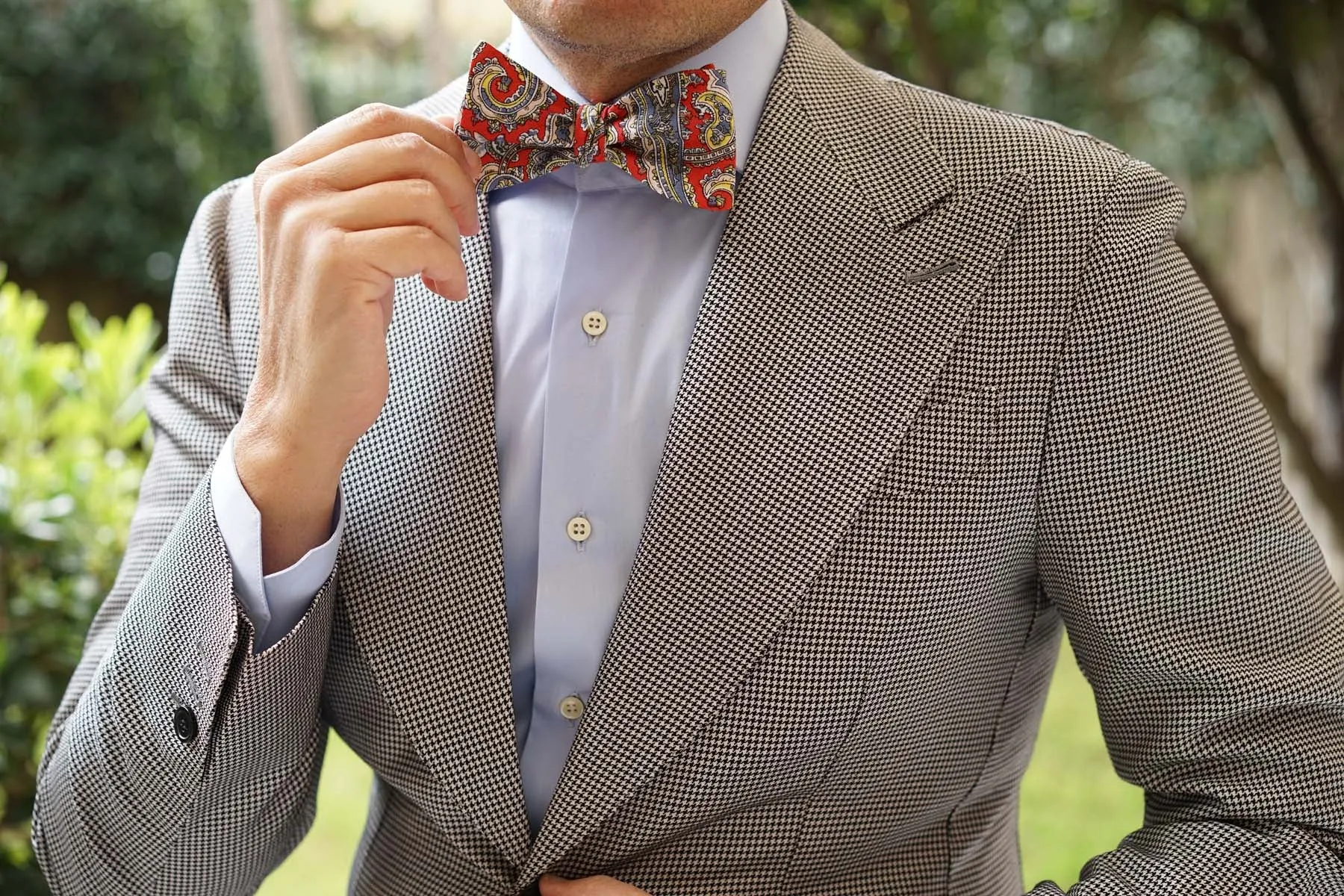 Ulysses Paisley Self Bow Tie sold by OTAA product image thumbnail 4