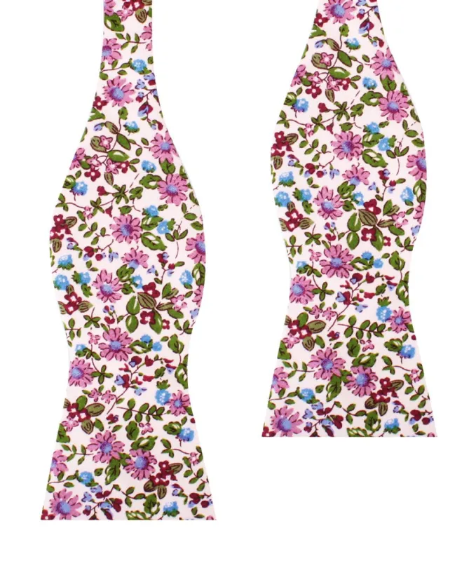 Etrangère Paradis Floral Self Bow Tie made by OTAA