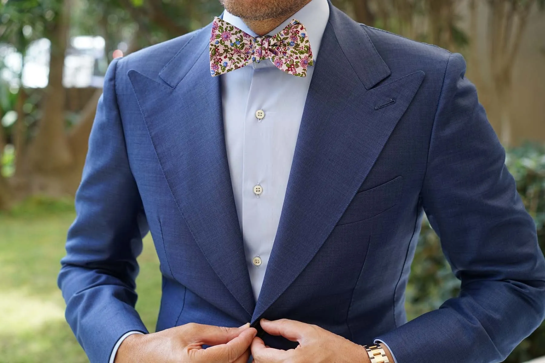 Etrangère Paradis Floral Self Bow Tie sold by OTAA product image thumbnail 4