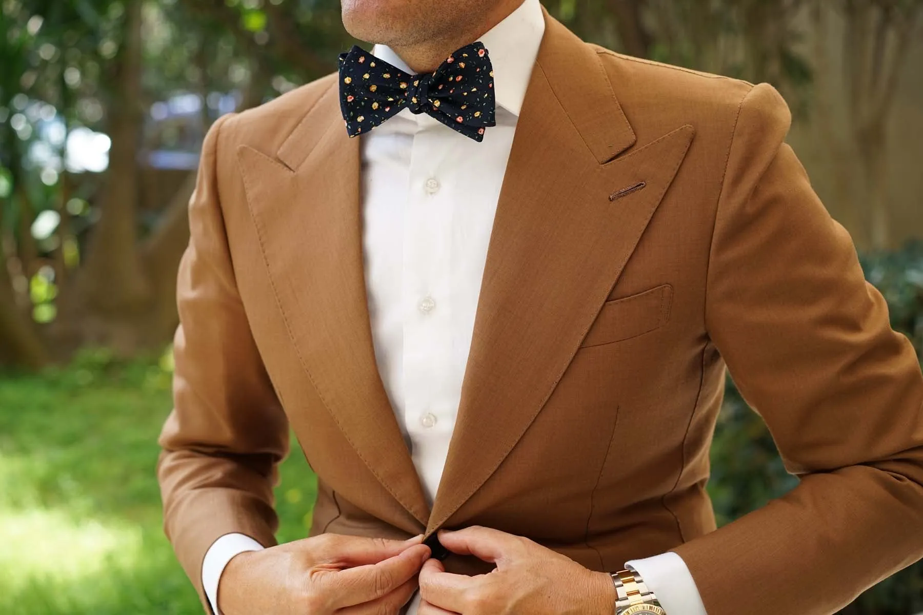 Paris Floral Self Bow Tie sold by OTAA product image thumbnail 4