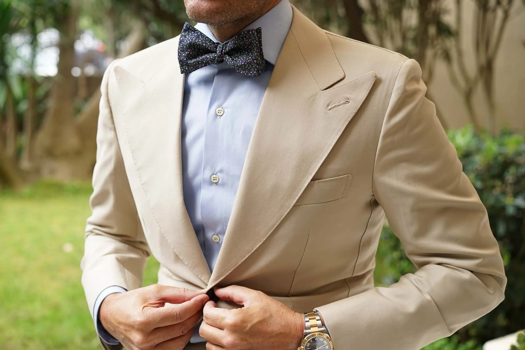 Boston Floral Garden Self Bow Tie sold by OTAA product image thumbnail 4