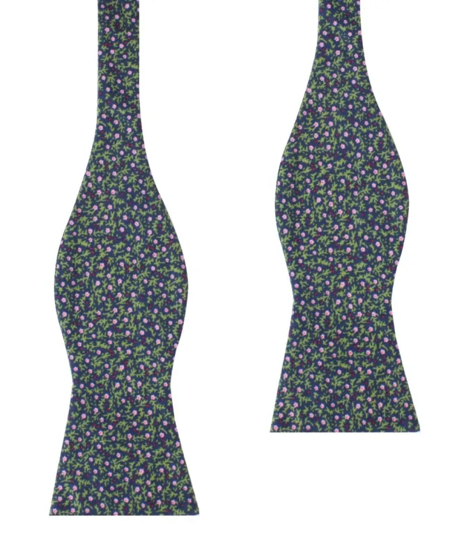 Boston Floral Garden Self Bow Tie made by OTAA
