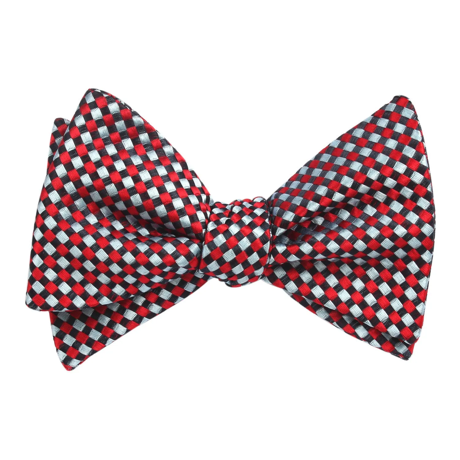 Navy and Light Blue Red Checkered - Bow Tie (Untied) sold by OTAA product image thumbnail 2