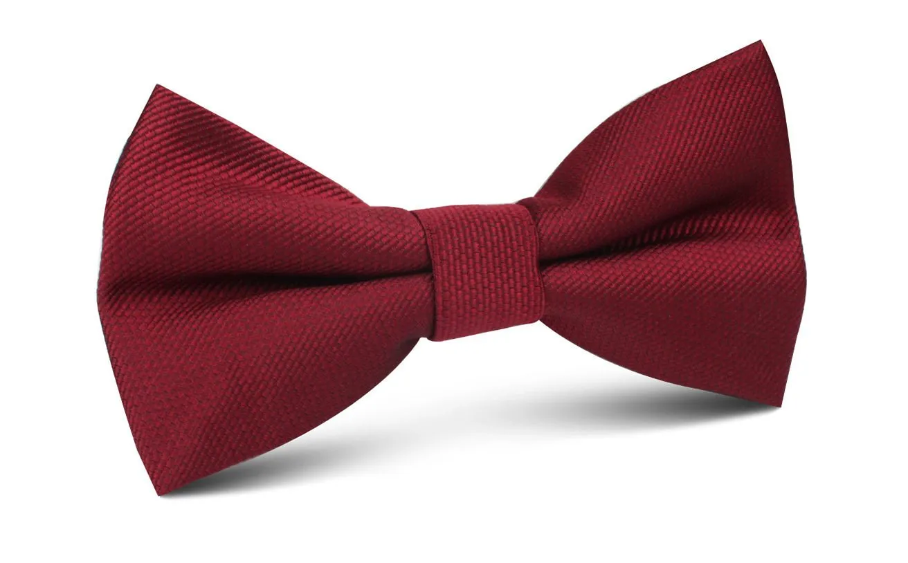 Burgundy Weave Bow Tie sold by OTAA