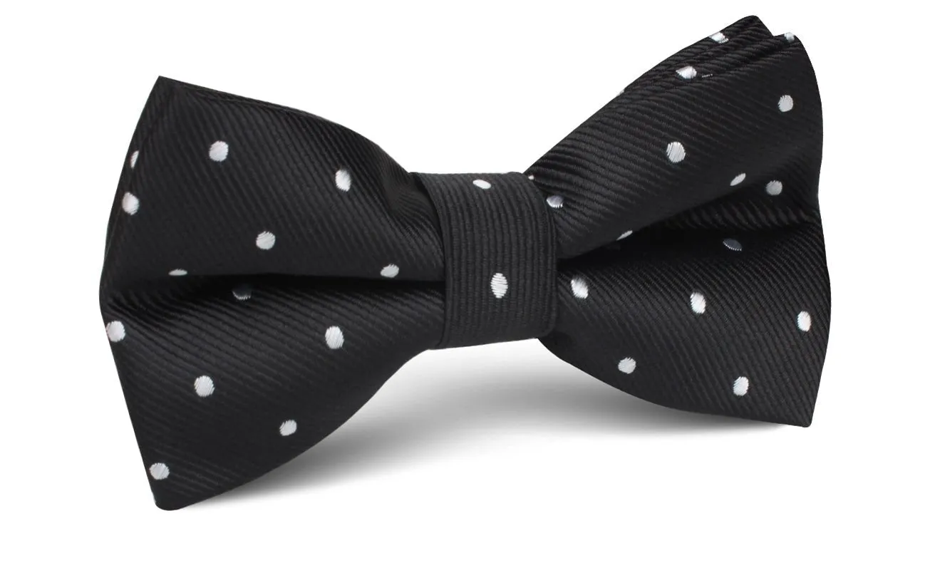 Bond Black Polka Dots Bow Tie sold by OTAA