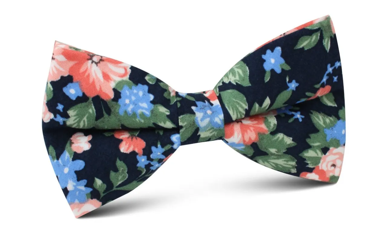 Havana Pink Floral Bow Tie made by OTAA