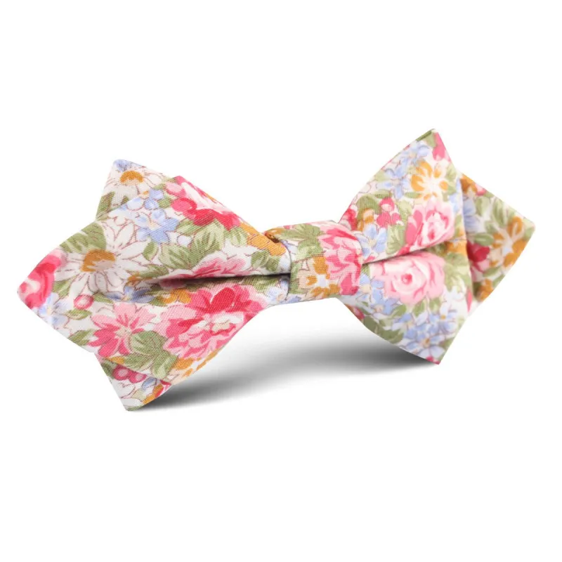 Daisy Floral Diamond Bow Tie made by OTAA