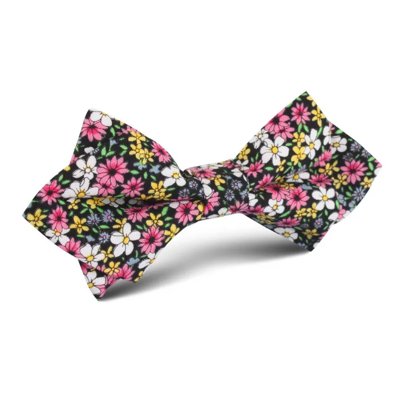 Daffodil Floral Diamond Bow Tie made by OTAA
