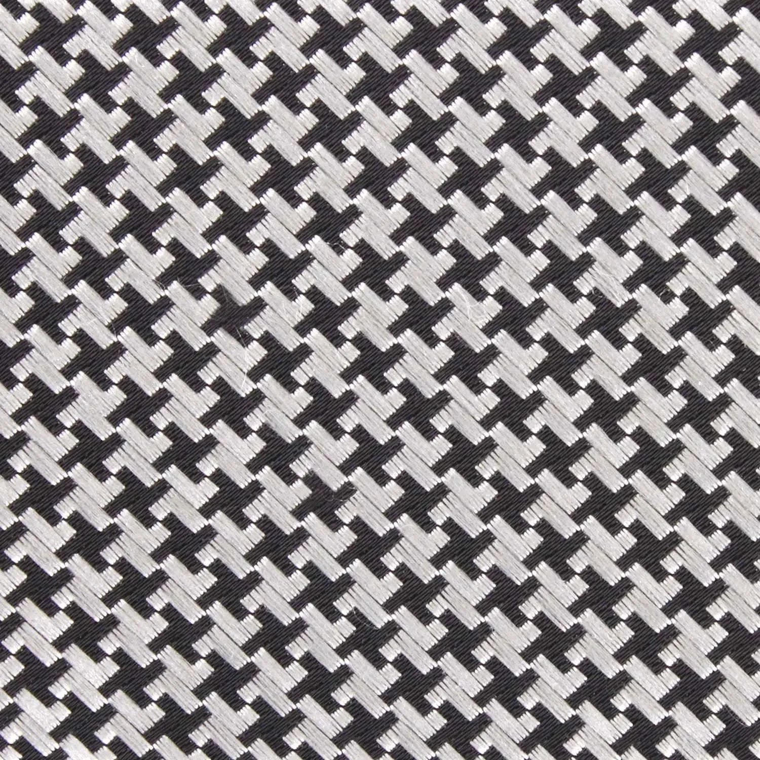 Black & White Houndstooth Cotton Diamond Bow Tie sold by OTAA product image thumbnail 2