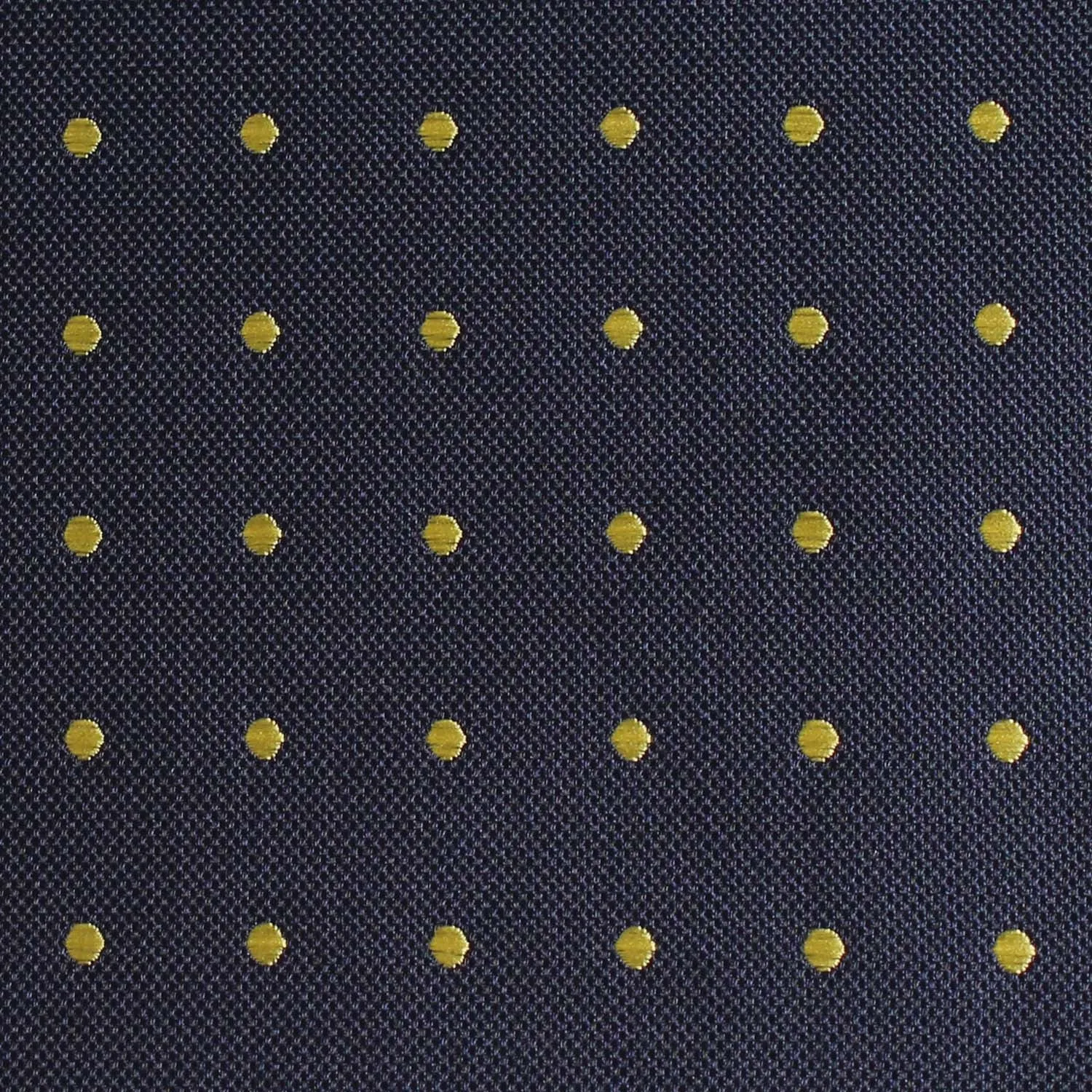 Navy Blue with Yellow Polka Dots Diamond Bow Tie sold by OTAA product image thumbnail 2