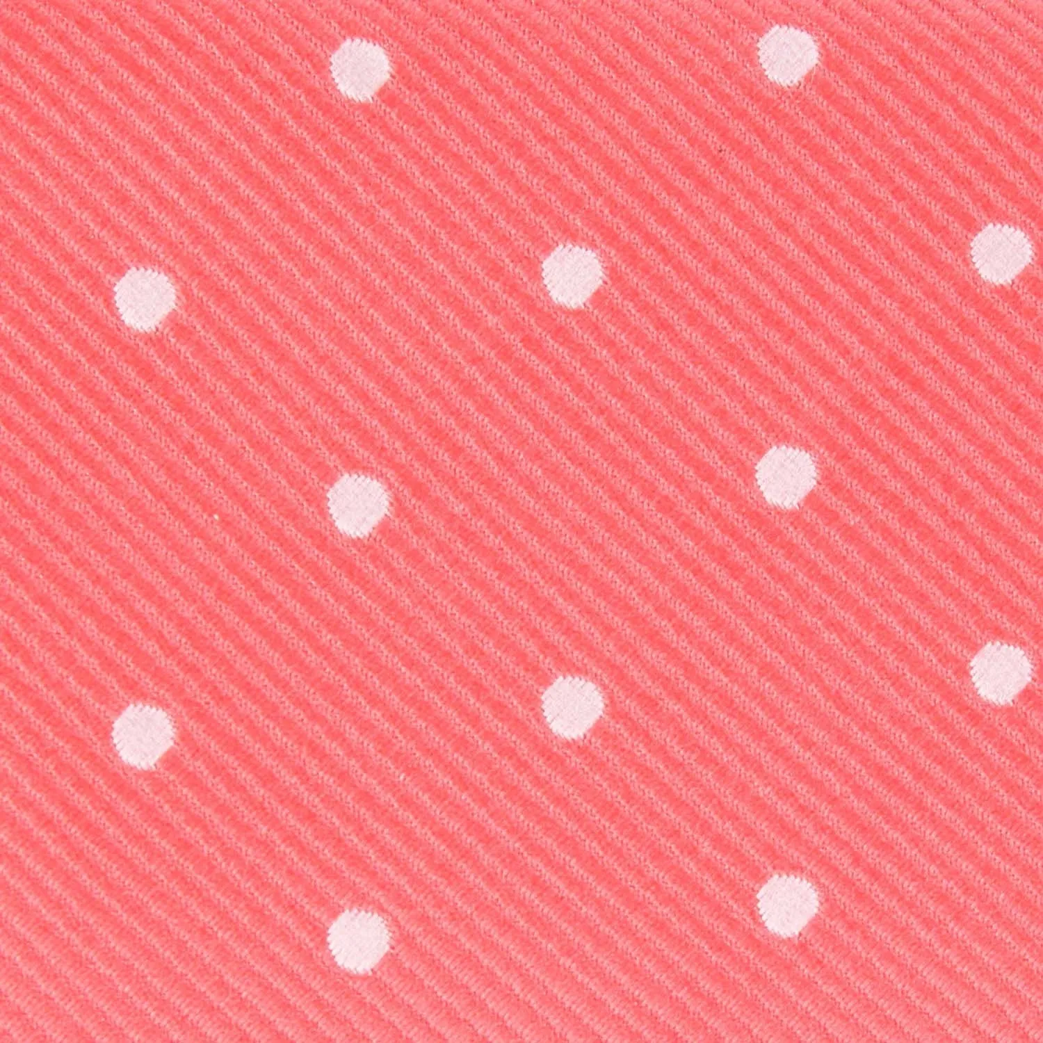 Coral Pink with White Polka Dots Diamond Bow Tie sold by OTAA product image thumbnail 2