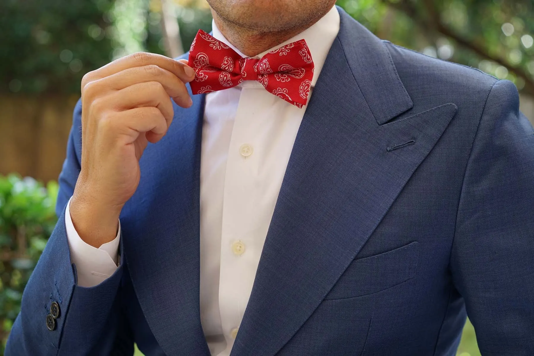 Paisley Red Bow Tie sold by OTAA product image thumbnail 5
