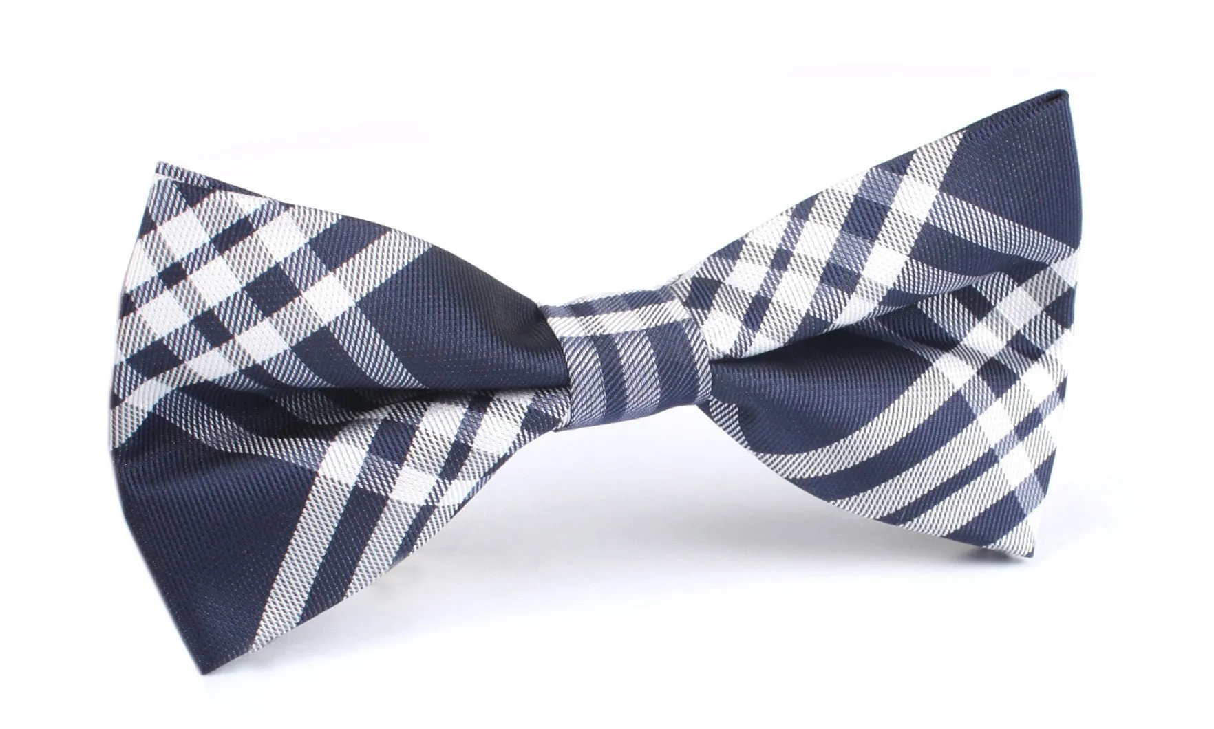 Midnight Blue with White Stripes Bow Tie sold by OTAA