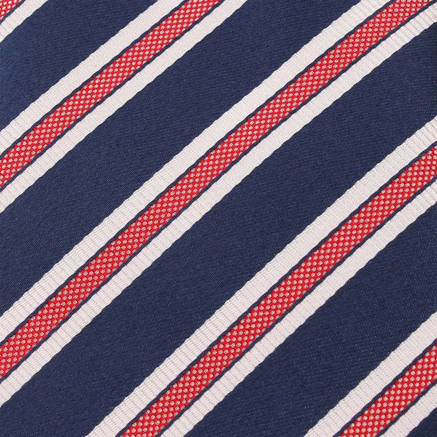 Navy Blue Bow Tie with Red Stripes sold by OTAA product image thumbnail 2
