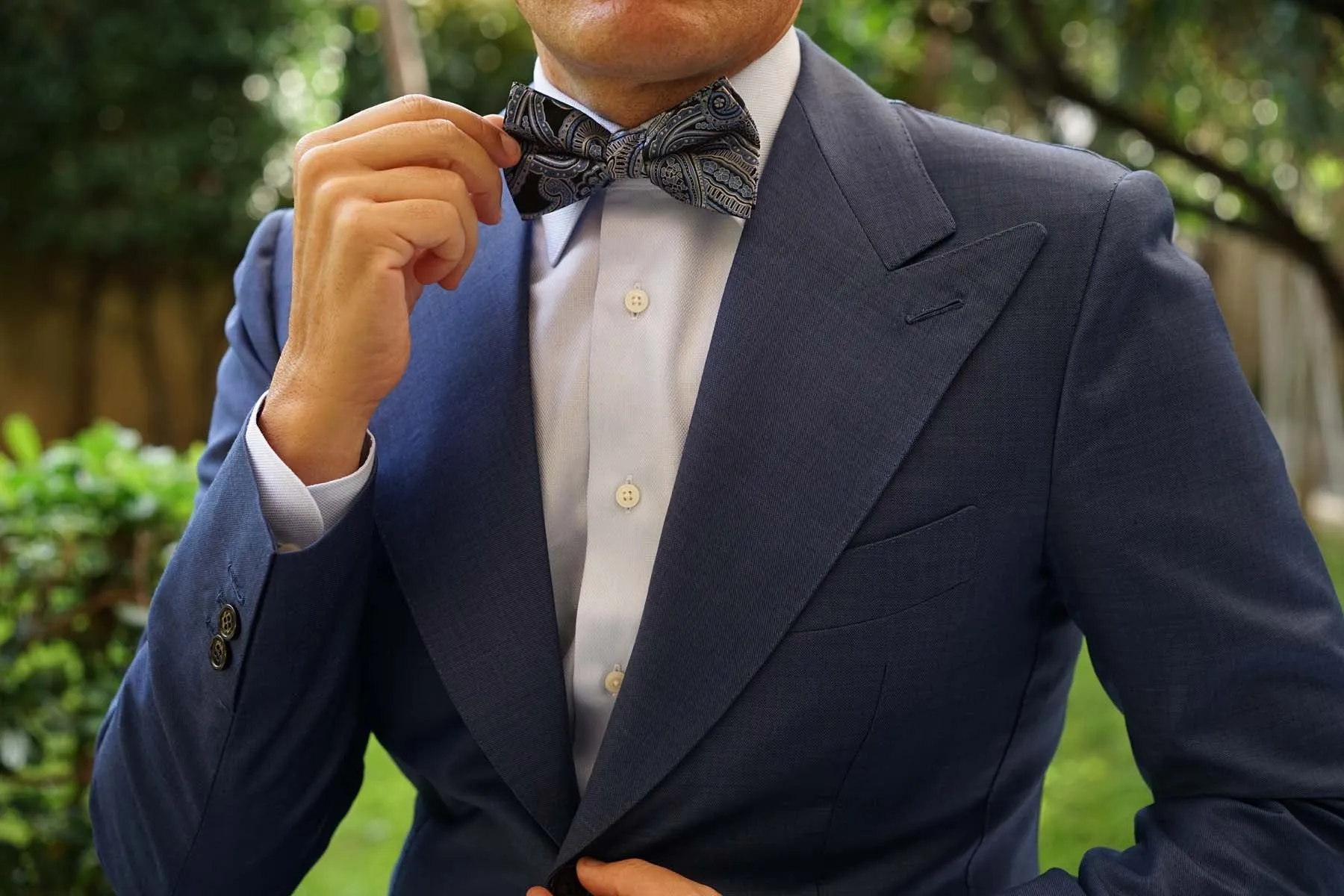 Paisley Blue - Bow Tie sold by OTAA product image thumbnail 3