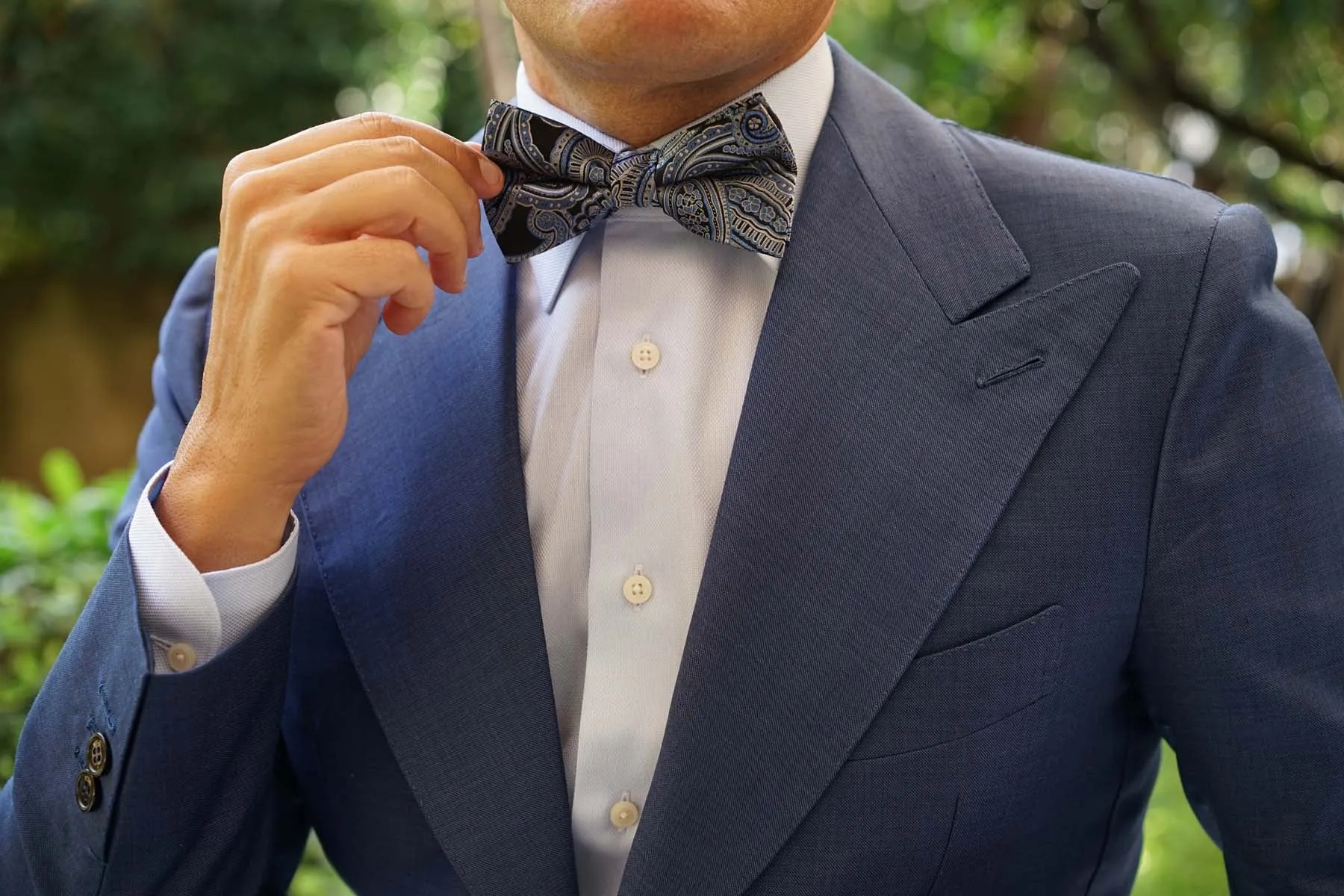 Paisley Blue - Bow Tie sold by OTAA product image thumbnail 5