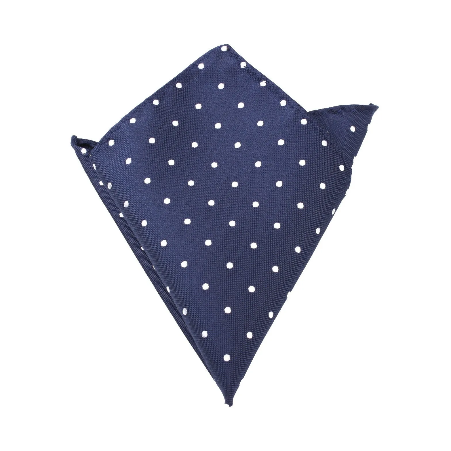 Navy Blue with White Polka Dots - Pocket Square sold by OTAA