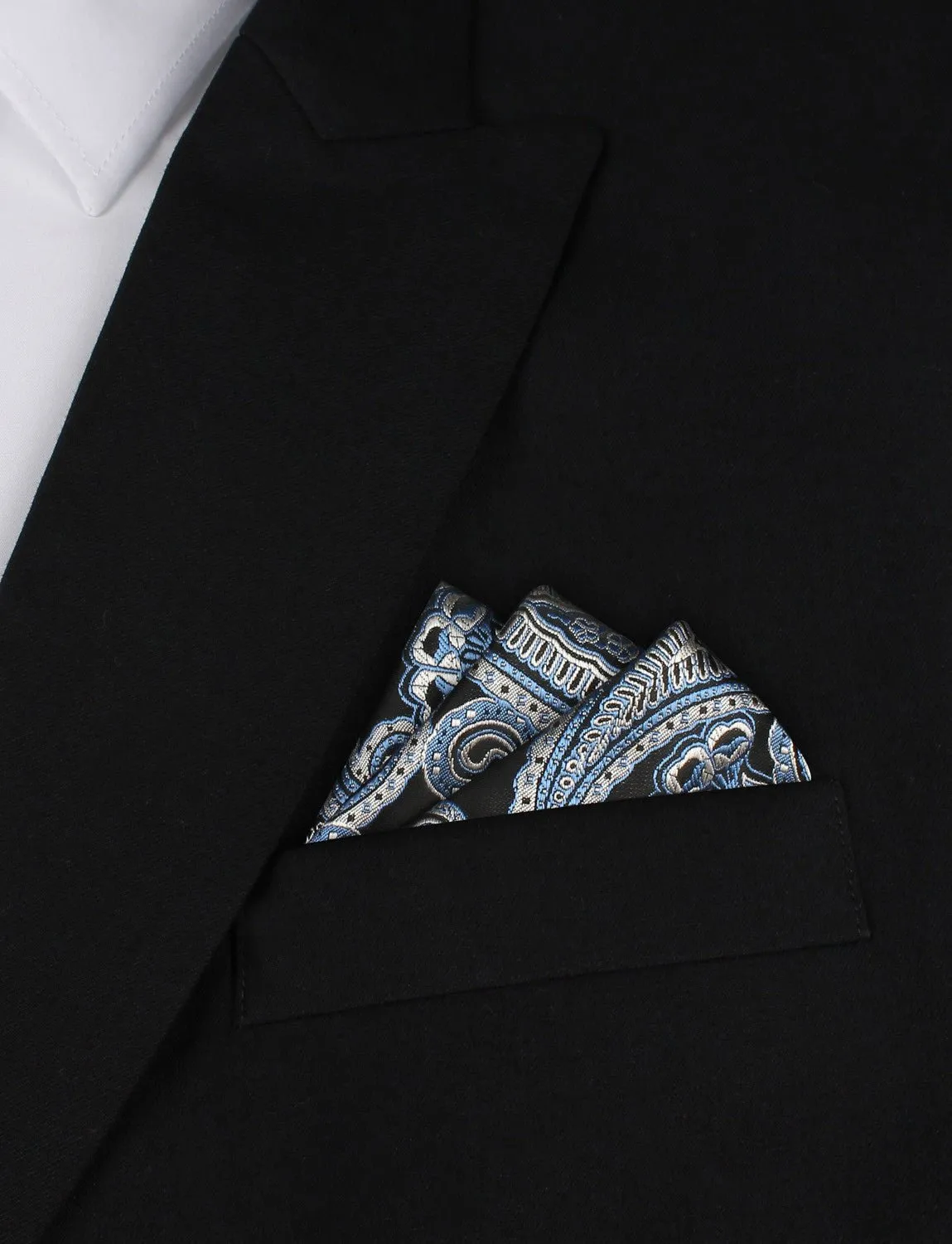 Paisley Blue - Pocket Square sold by OTAA product image thumbnail 3