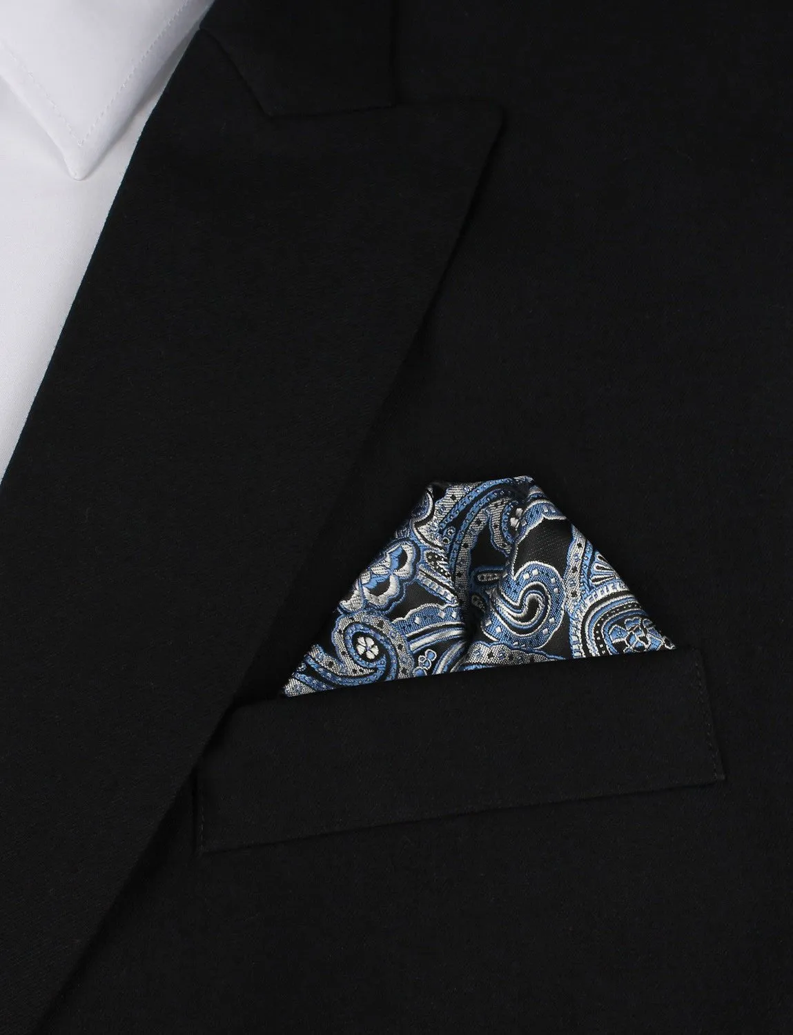 Paisley Blue - Pocket Square sold by OTAA product image thumbnail 4