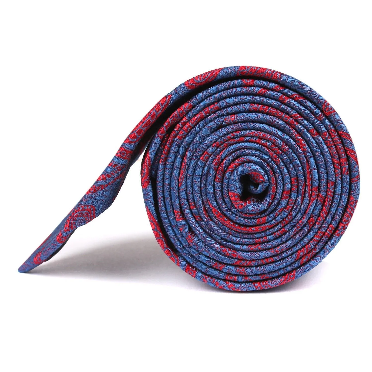 Paisley Purple and Red - Skinny Tie sold by OTAA product image thumbnail 3