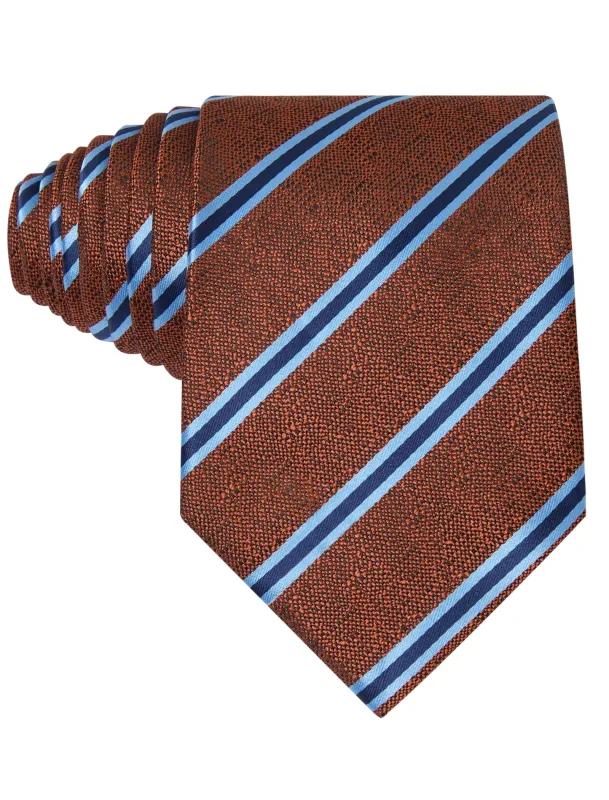 Cocoa Blue Stripe Necktie made by OTAA