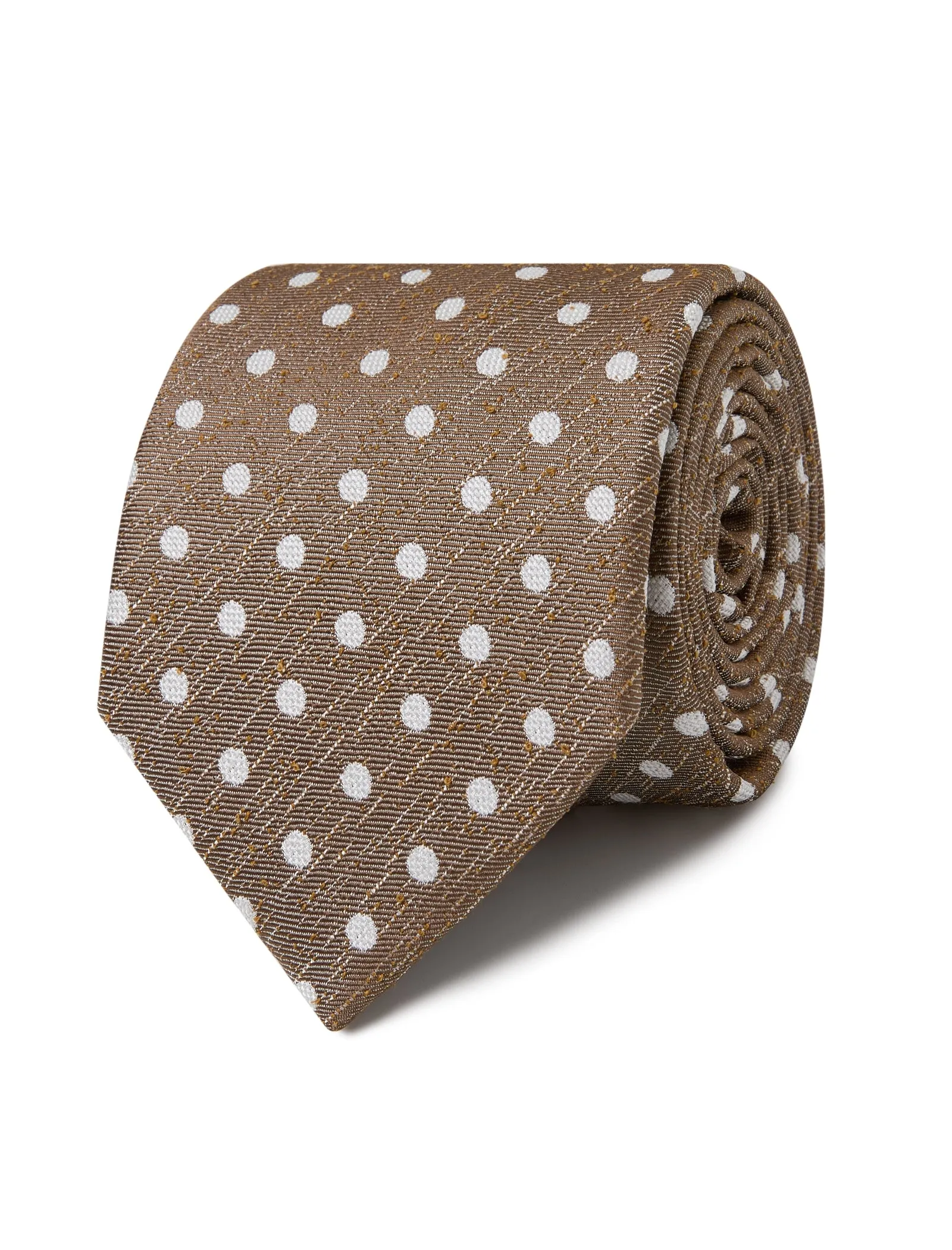 Walnut White Dot Necktie sold by OTAA product image thumbnail 2