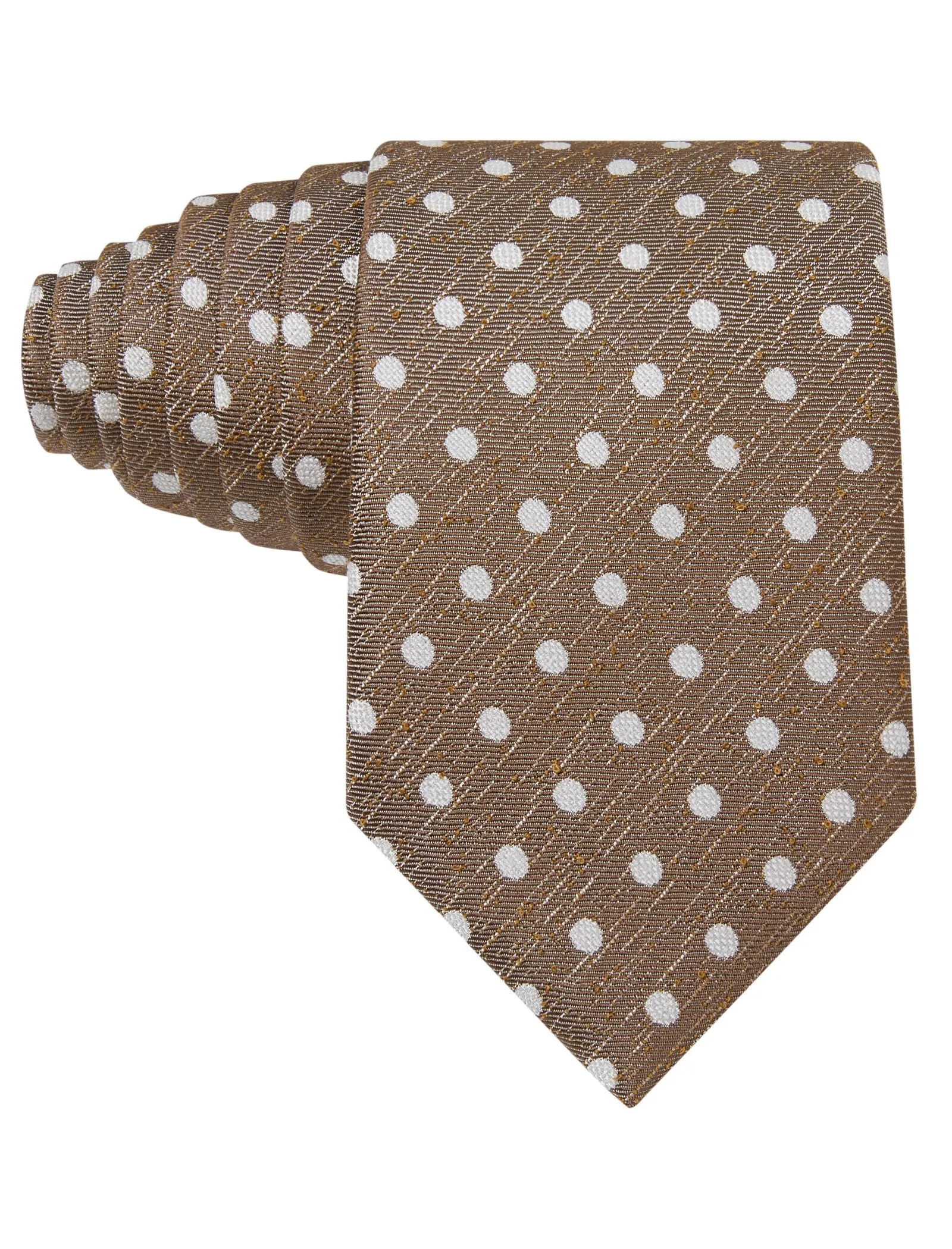 Walnut White Dot Necktie sold by OTAA
