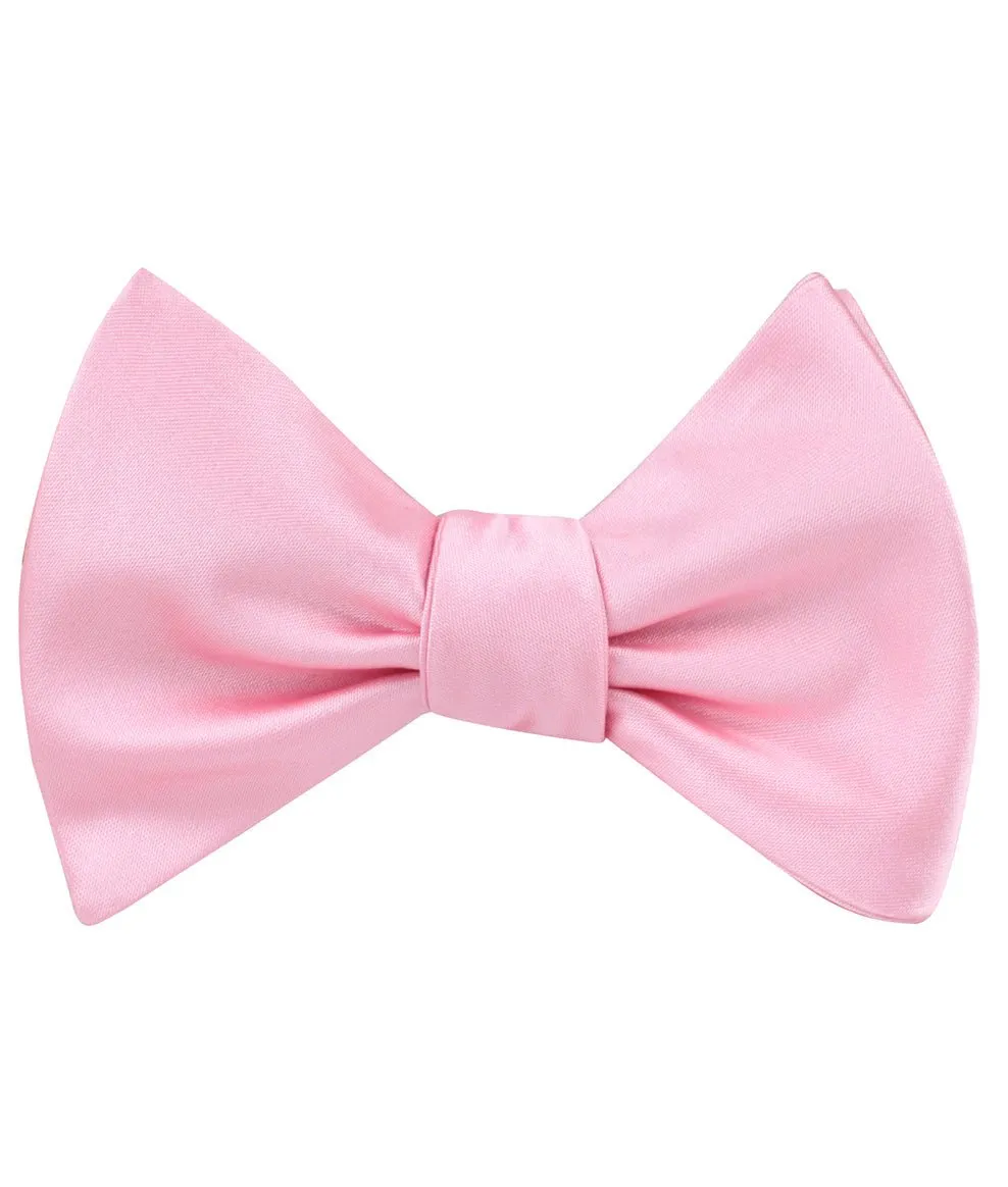 Rose Pink Satin Self Bow Tie sold by OTAA product image thumbnail 2