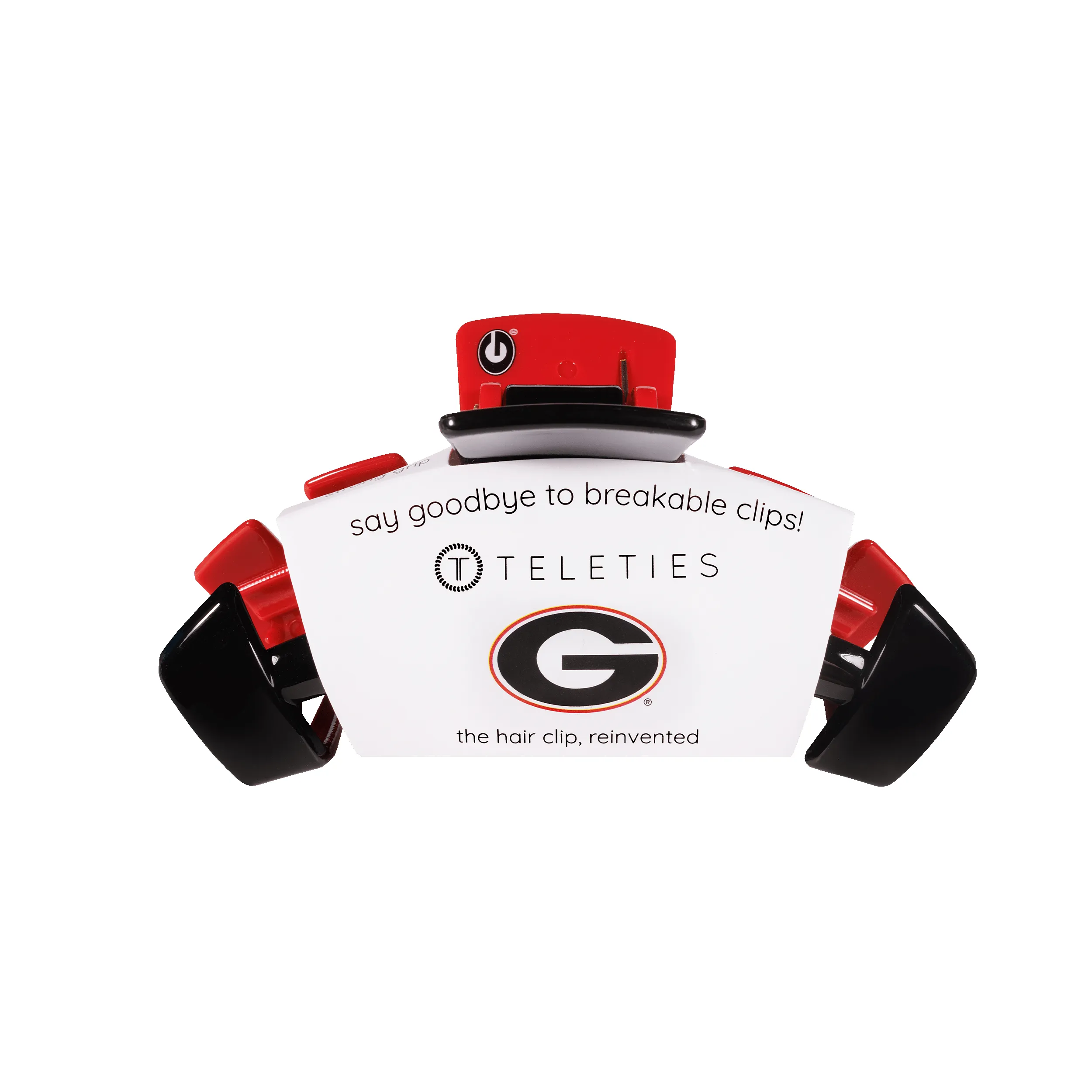 University of Georgia Medium Claw Hair Clip sold by TELETIES product image thumbnail 2
