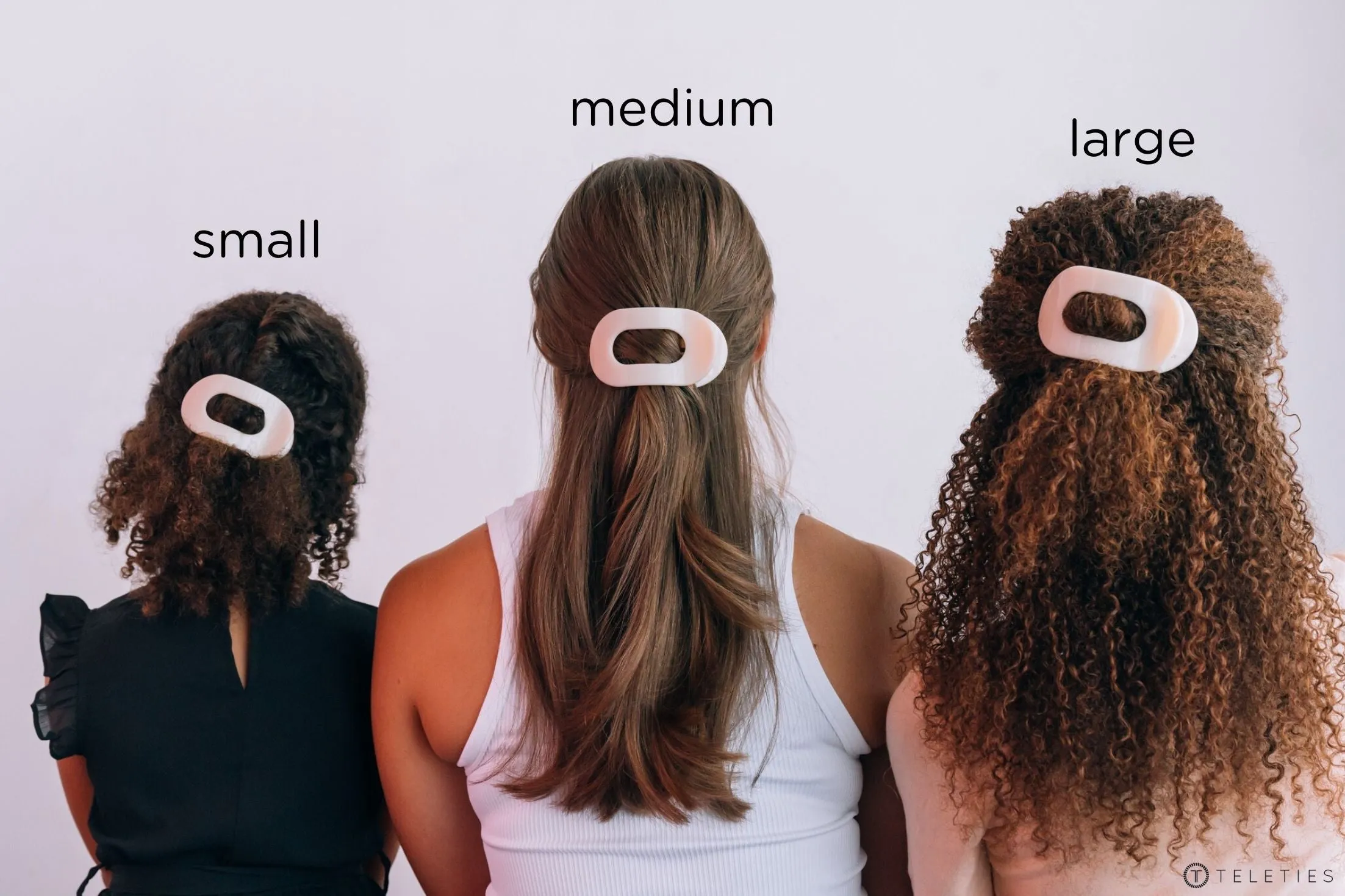 Mistletoe Small Flat Round Hair Clip sold by TELETIES product image thumbnail 5