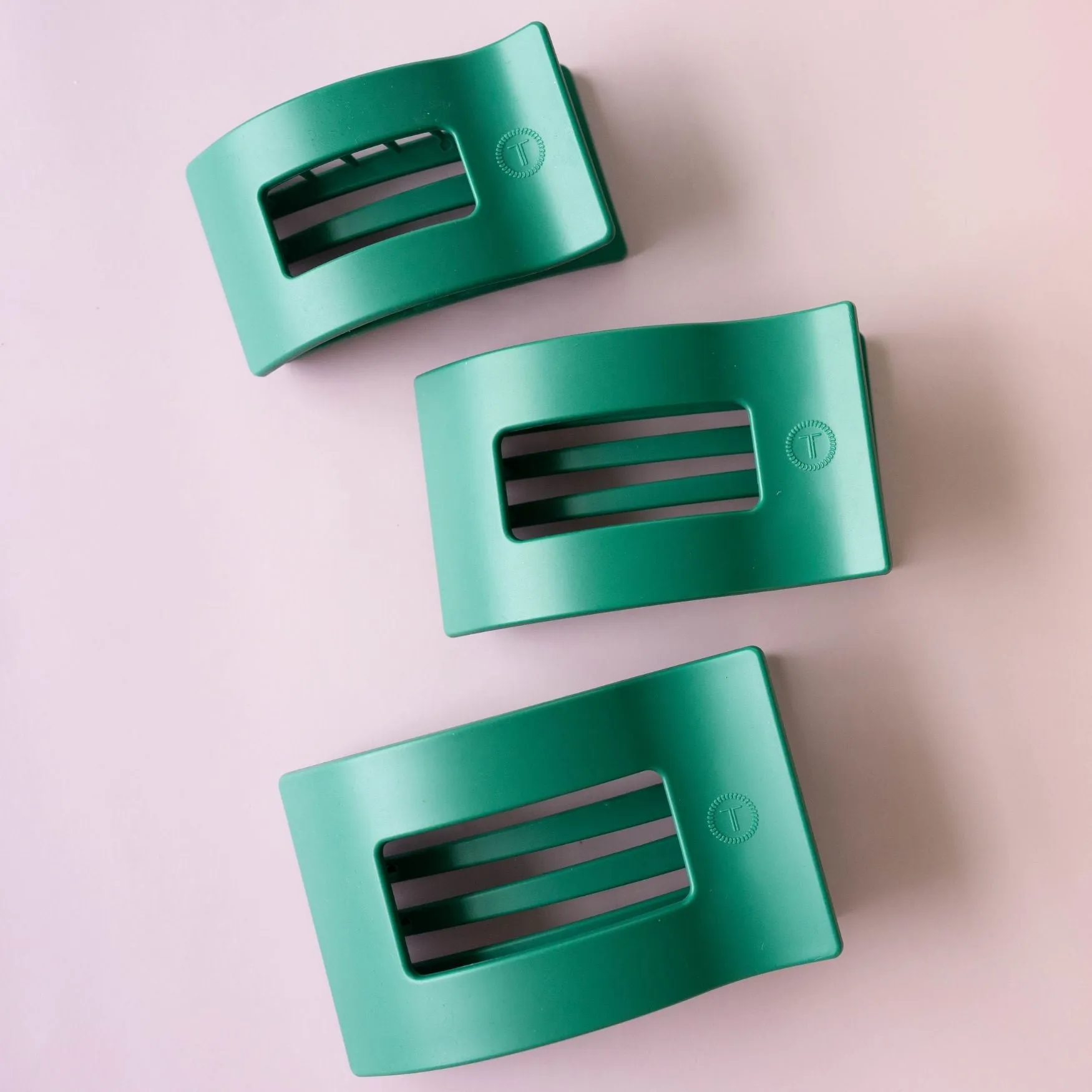 Fir Real Large Flat Rectangle Hair Clip sold by TELETIES product image thumbnail 5