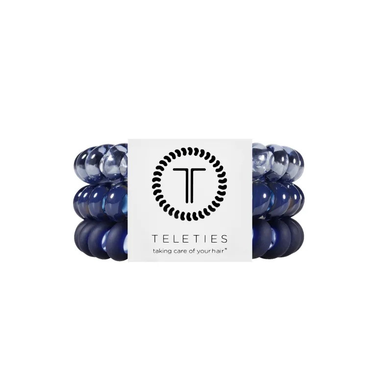 Nightfall Navy Large Hair Ties sold by TELETIES