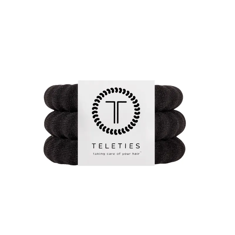 Jet Black Large Nylon Hair Ties sold by TELETIES