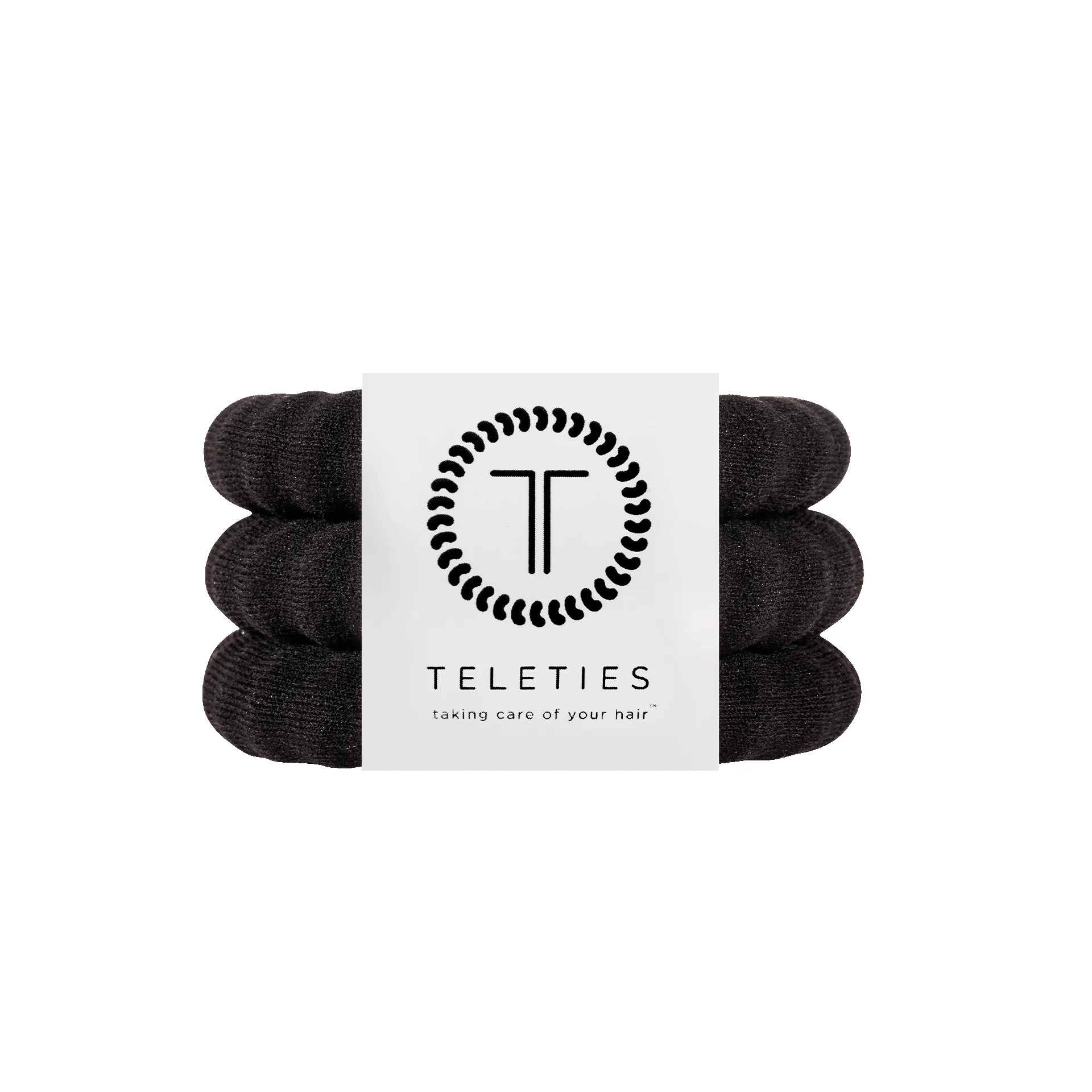 Jet Black Large Nylon Hair Ties sold by TELETIES