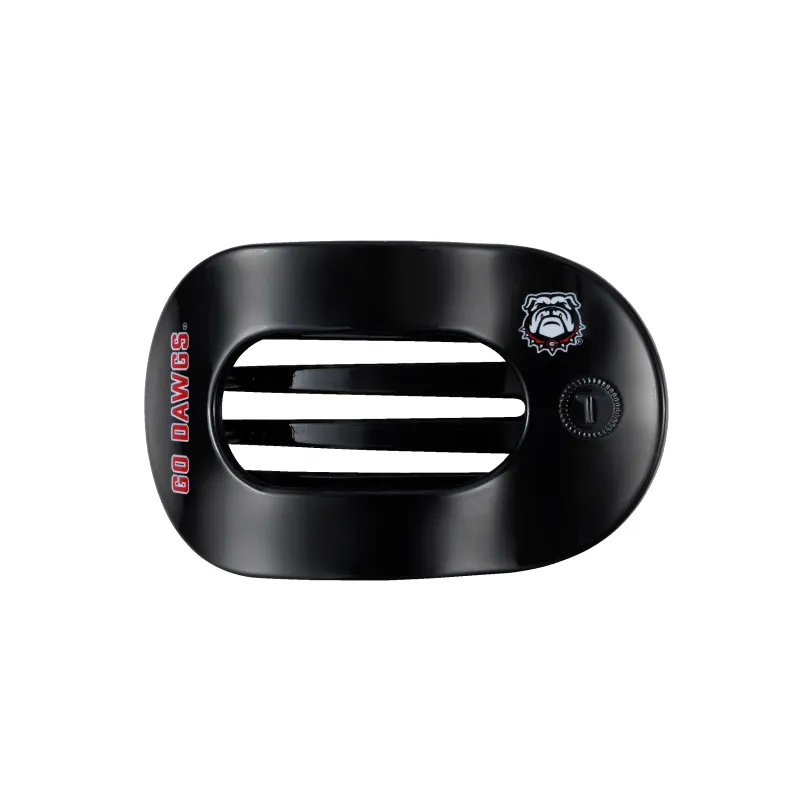 Go Dawgs! Medium Flat Round Hair Clip made by TELETIES