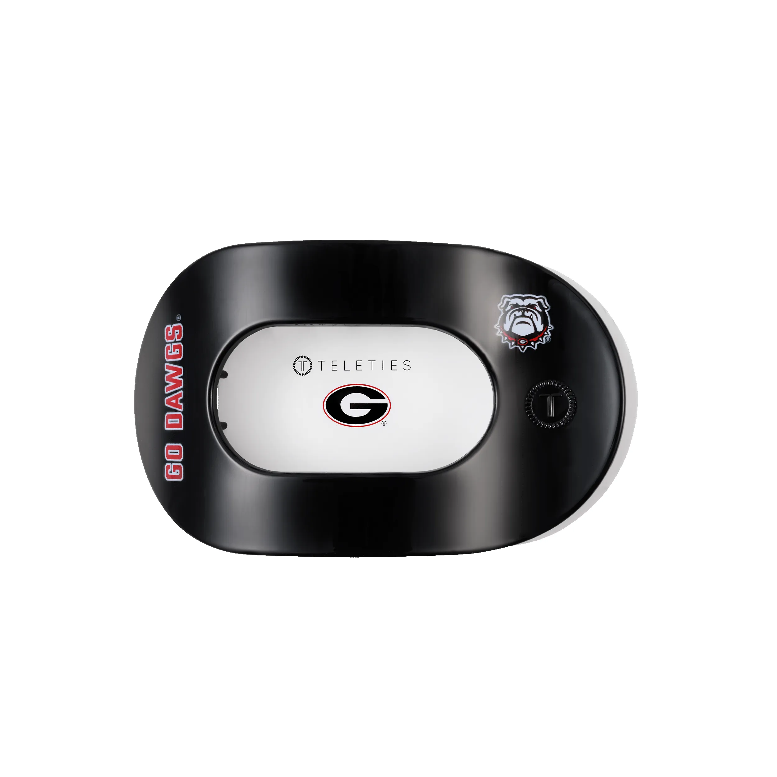 Go Dawgs! Medium Flat Round Hair Clip sold by TELETIES product image thumbnail 2