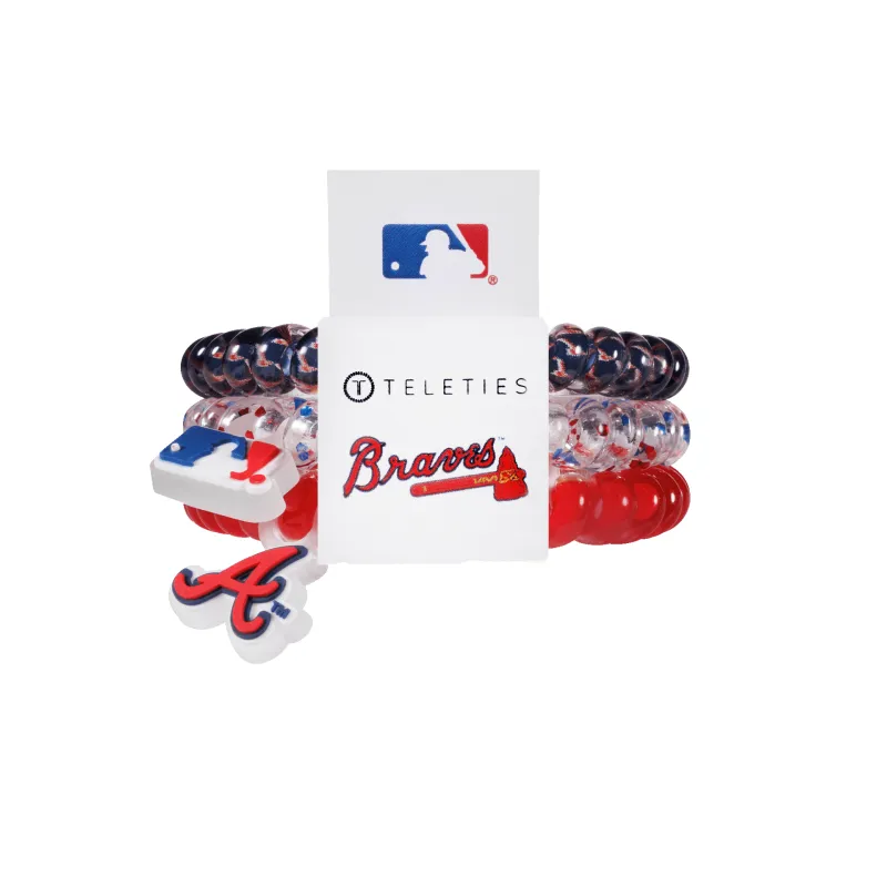 Atlanta Braves Small Hair Ties made by TELETIES