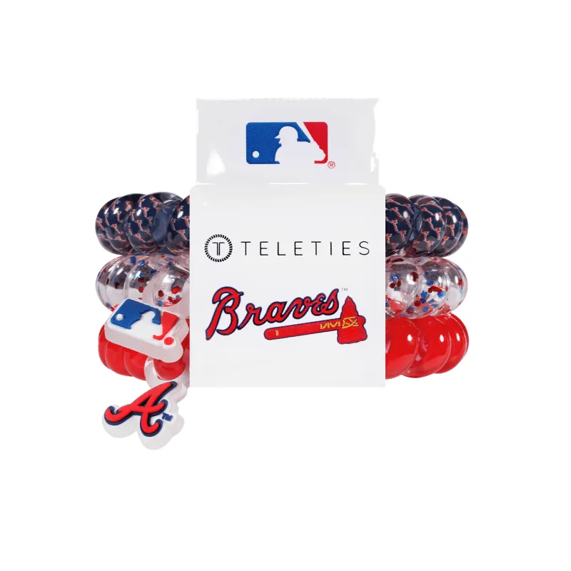 Atlanta Braves Large Hair Ties made by TELETIES