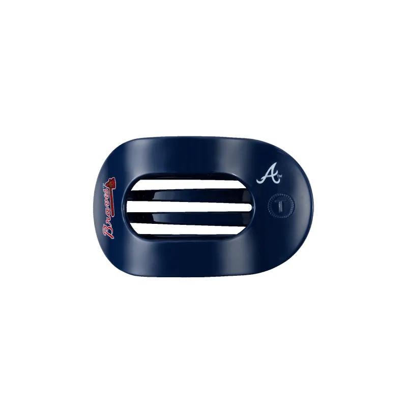 Atlanta Braves Small Flat Round Hair Clip sold by TELETIES