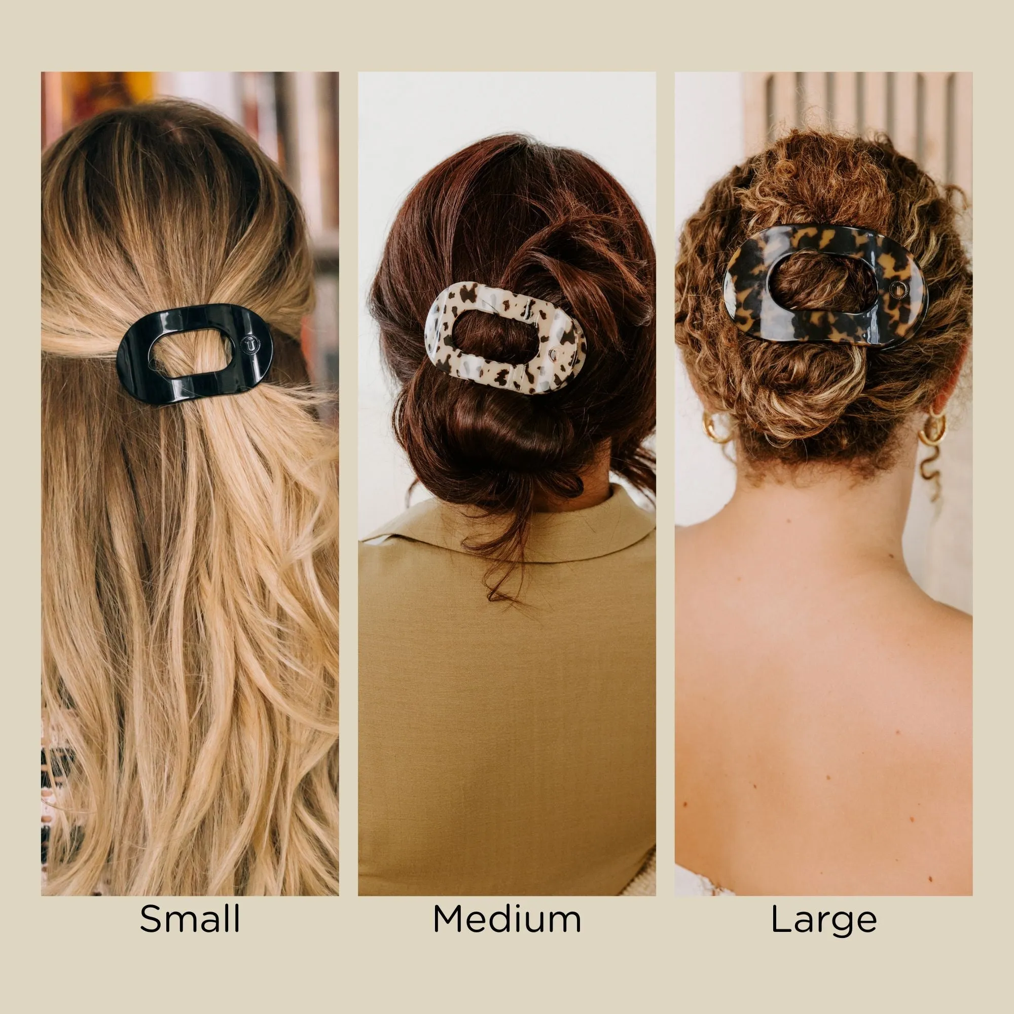 Atlanta Braves Large Flat Round Hair Clip sold by TELETIES product image thumbnail 5