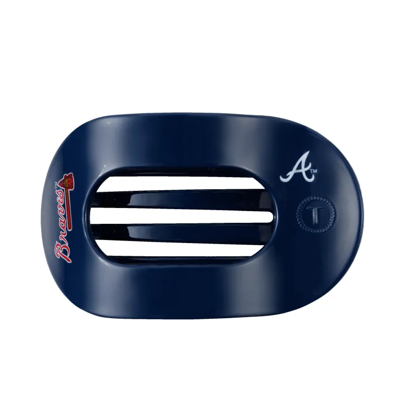 Atlanta Braves Large Flat Round Hair Clip sold by TELETIES