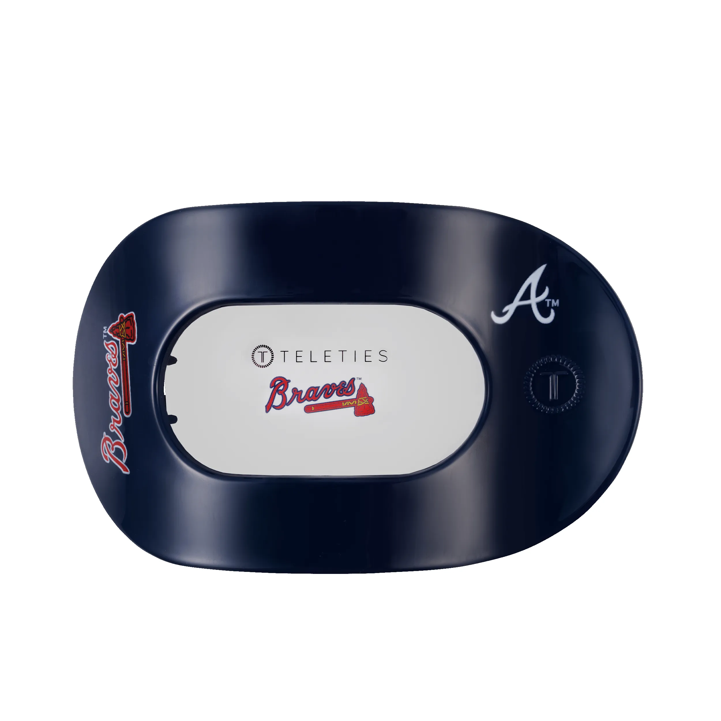 Atlanta Braves Large Flat Round Hair Clip sold by TELETIES product image thumbnail 2