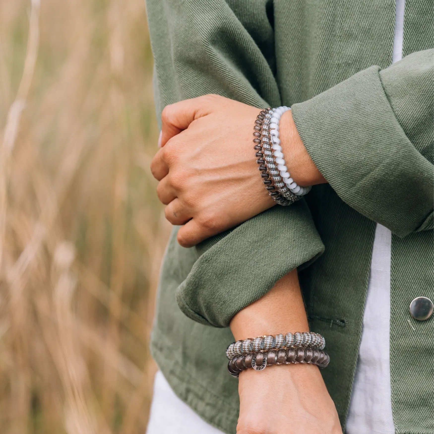 Truly Taupe Large Hair Ties sold by TELETIES product image thumbnail 4
