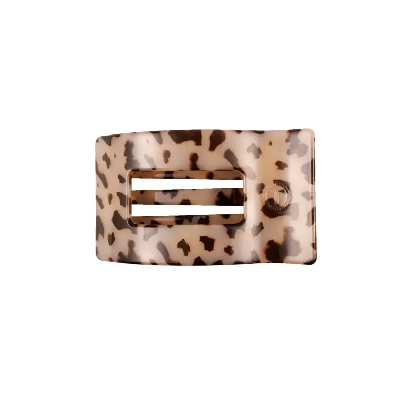 Blonde Tortoise Small Flat Rectangle Hair Clip sold by TELETIES