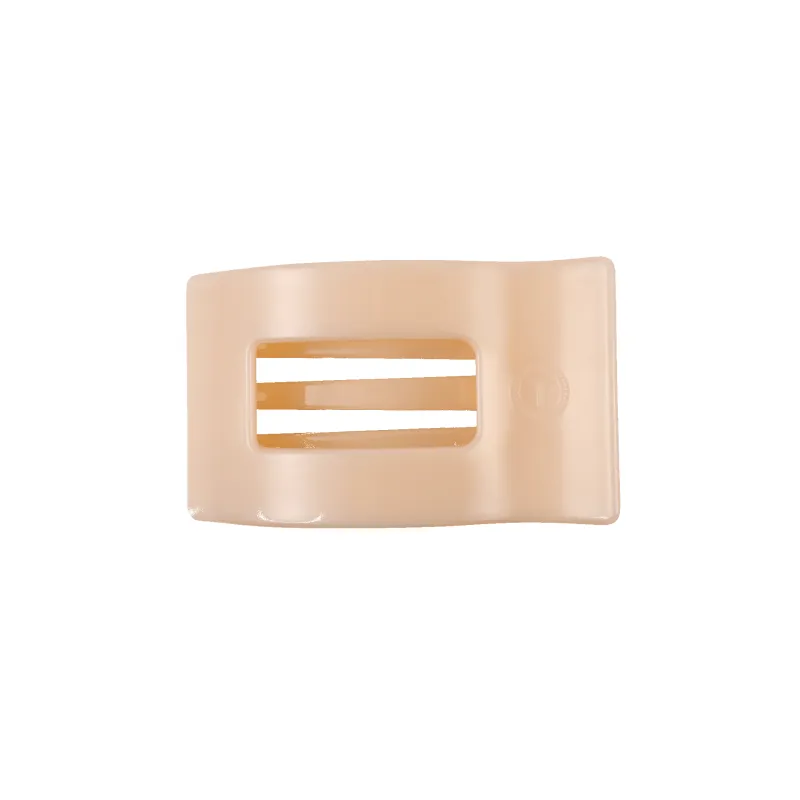 Almond Beige Small Flat Rectangle Hair Clip sold by TELETIES